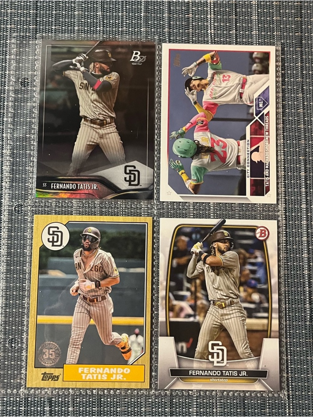 ⚾️ Fernando Tatis Jr. Topp’s MLB Baseball Trading Sports Cards, Set of 4